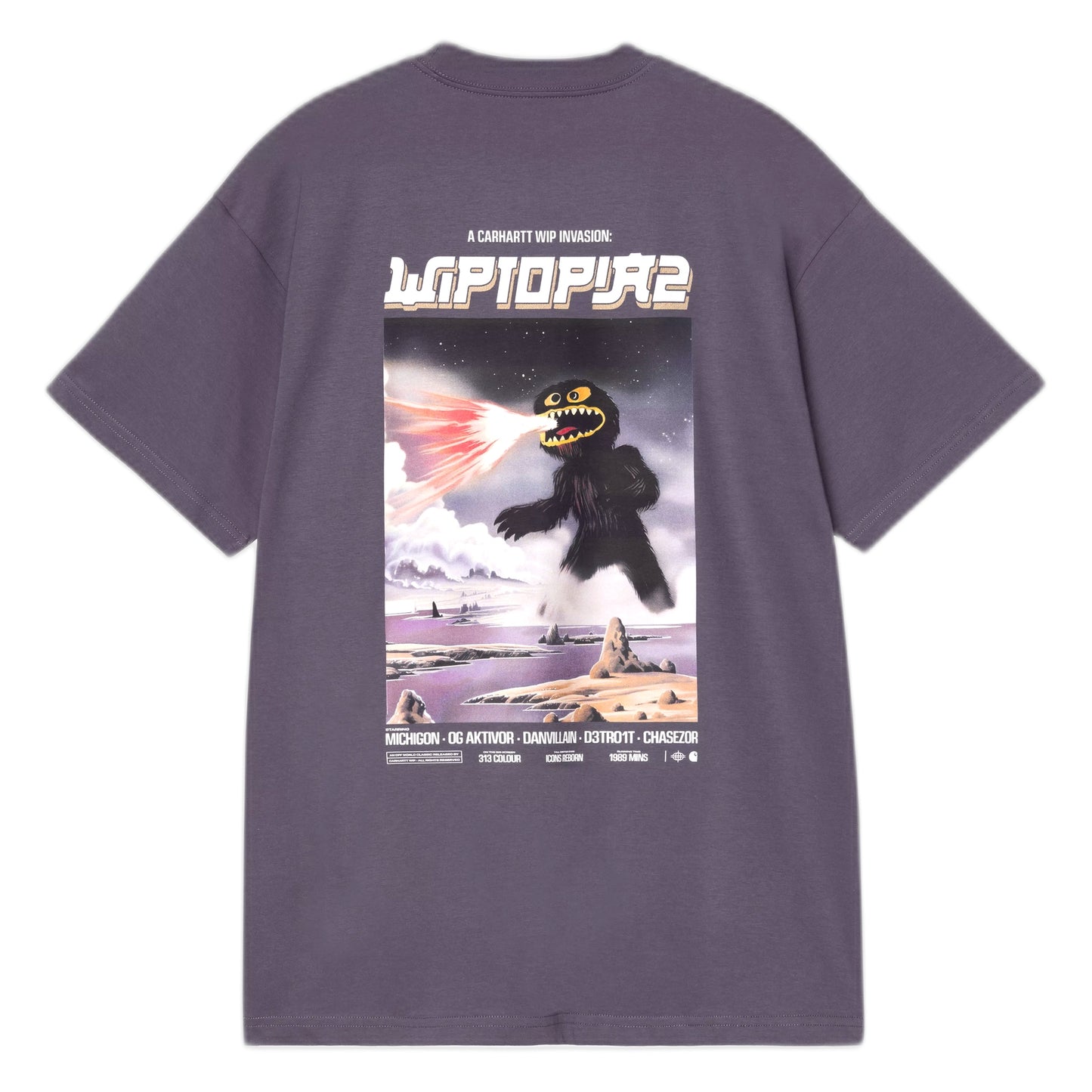 T-Shirt Carhartt Wip S/S Wiptopia II T-Shirt - Shady Purple