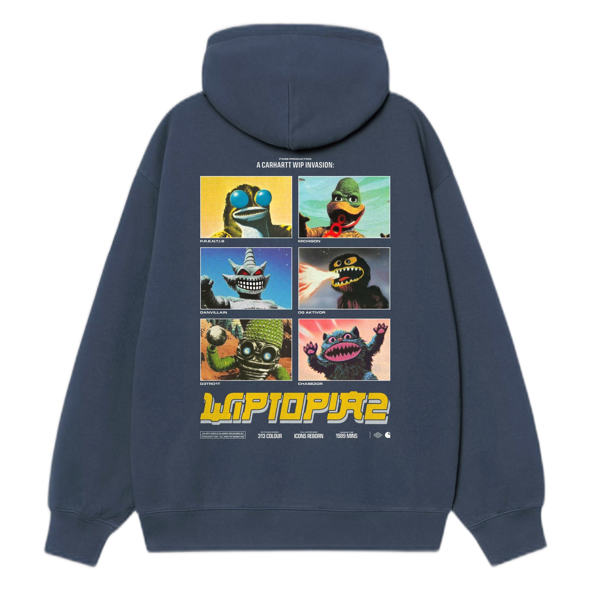 Felpa Carhartt Wip Hooded Wiptopia 2 Sweat - Blue