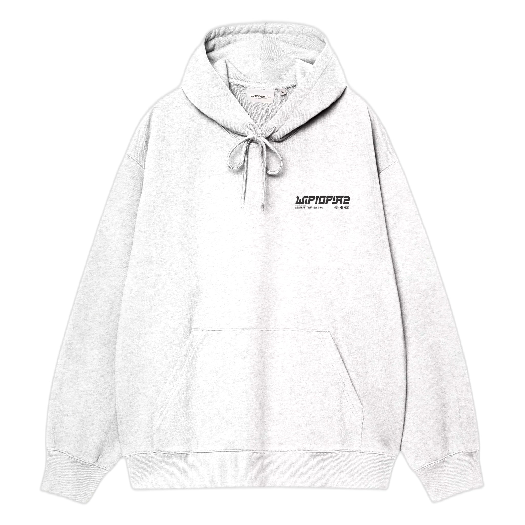 Felpa Carhartt Wip Hooded Wiptopia 2 Sweatshirt - Ash Heather