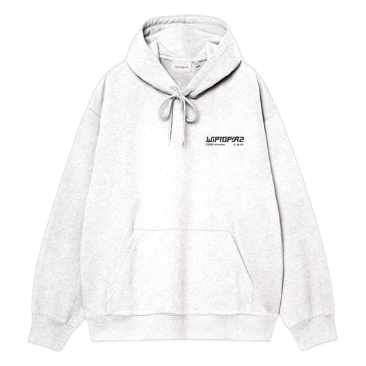 Felpa Carhartt Wip Hooded Wiptopia 2 Sweatshirt - Ash Heather