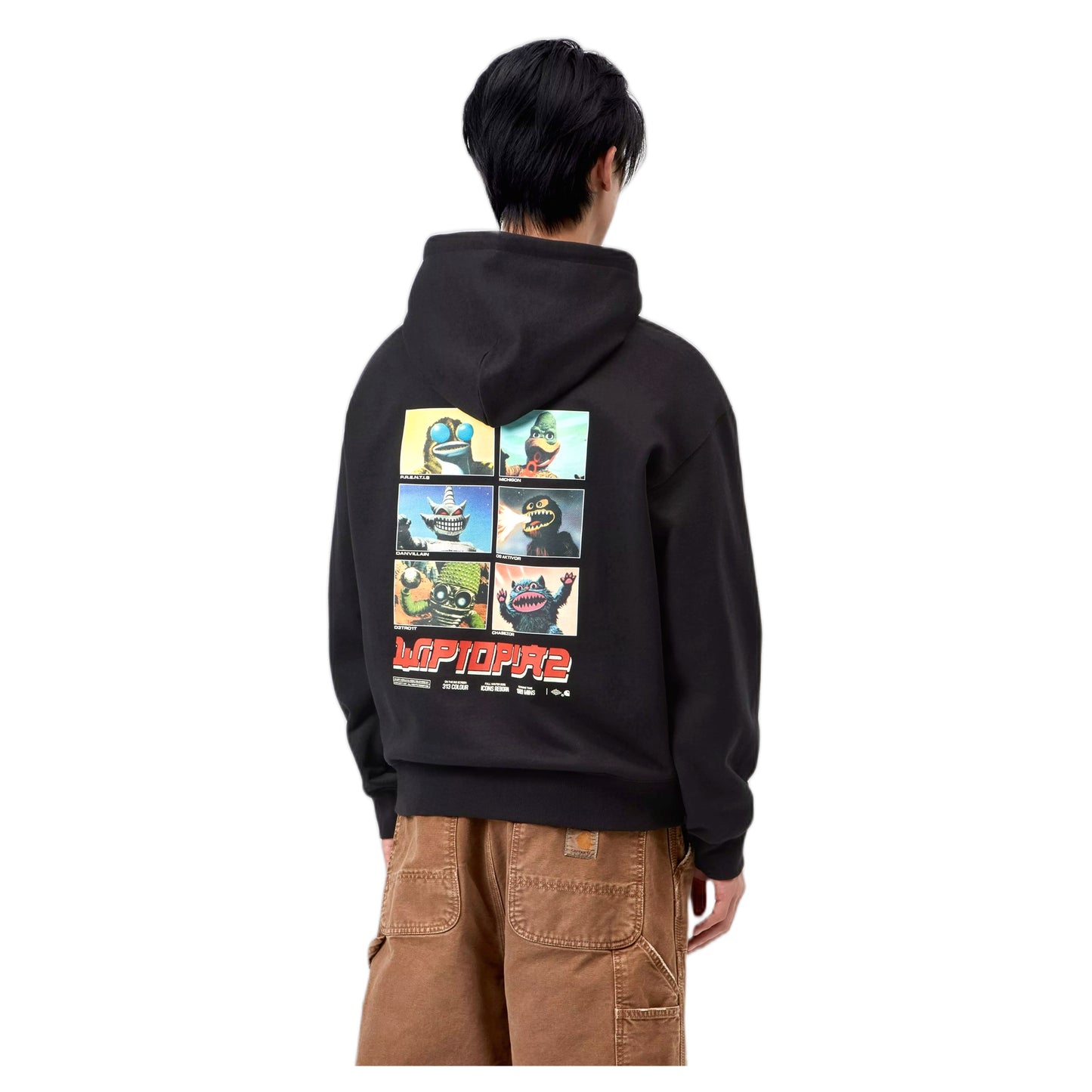 Felpa Carhartt Wip Hooded Wiptopia 2 Sweat - Black
