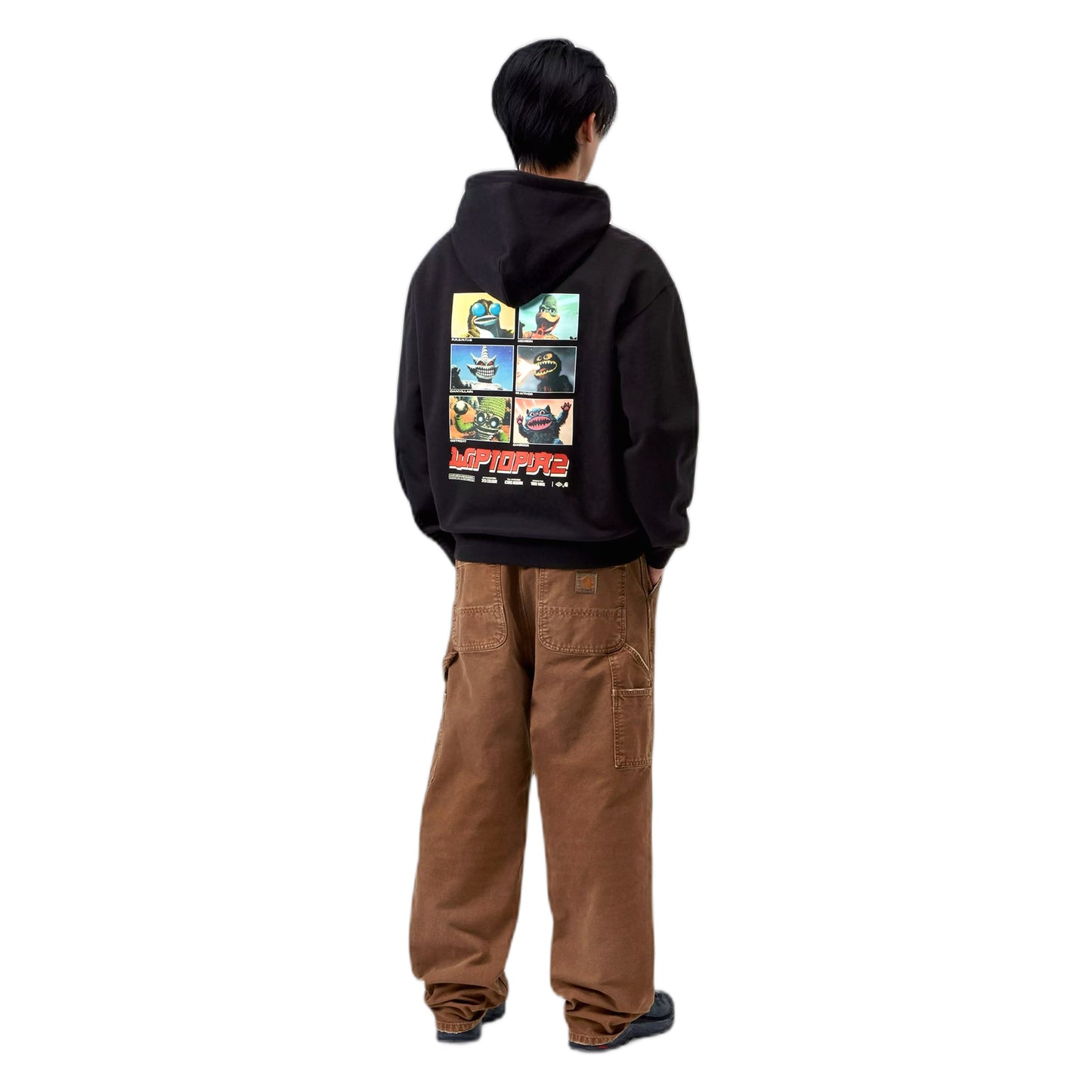 Felpa Carhartt Wip Hooded Wiptopia 2 Sweat - Black