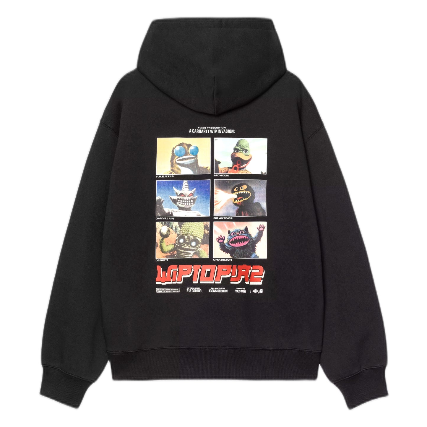 Felpa Carhartt Wip Hooded Wiptopia 2 Sweat - Black