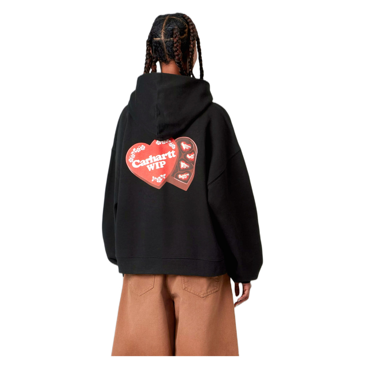 Felpa Carhartt Wip W' Hooded Hartt Case Sweat - Black