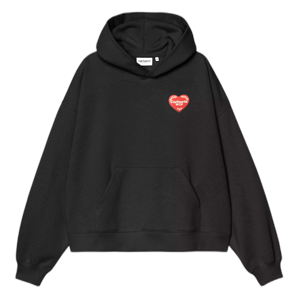 Felpa Carhartt Wip W' Hooded Hartt Case Sweat - Black