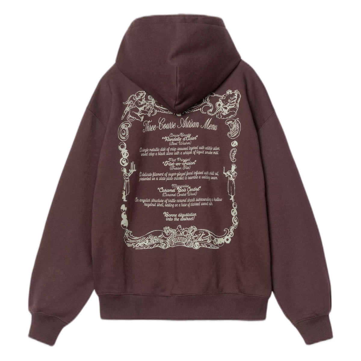 Felpa Carhartt Wip Hooded Chez WIP Jacket - Palisander / Grey