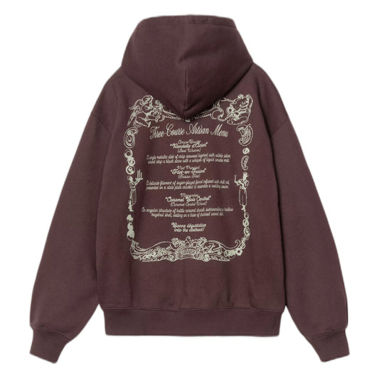 Felpa Carhartt Wip Hooded Chez WIP Jacket - Palisander / Grey