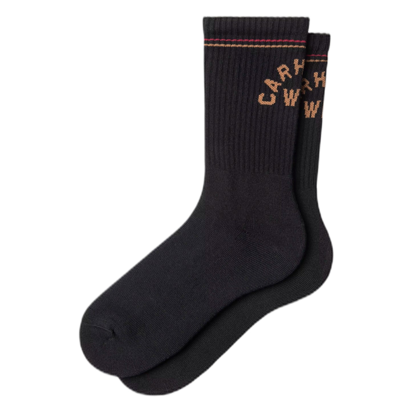 Calze Carhartt Wip Arch Script Socks - Black/WIP H Brown