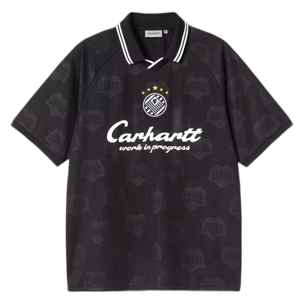 T-Shirt Carhartt Wip S/S Terrace Football T-Shirt Heart Train Jacquard - Black
