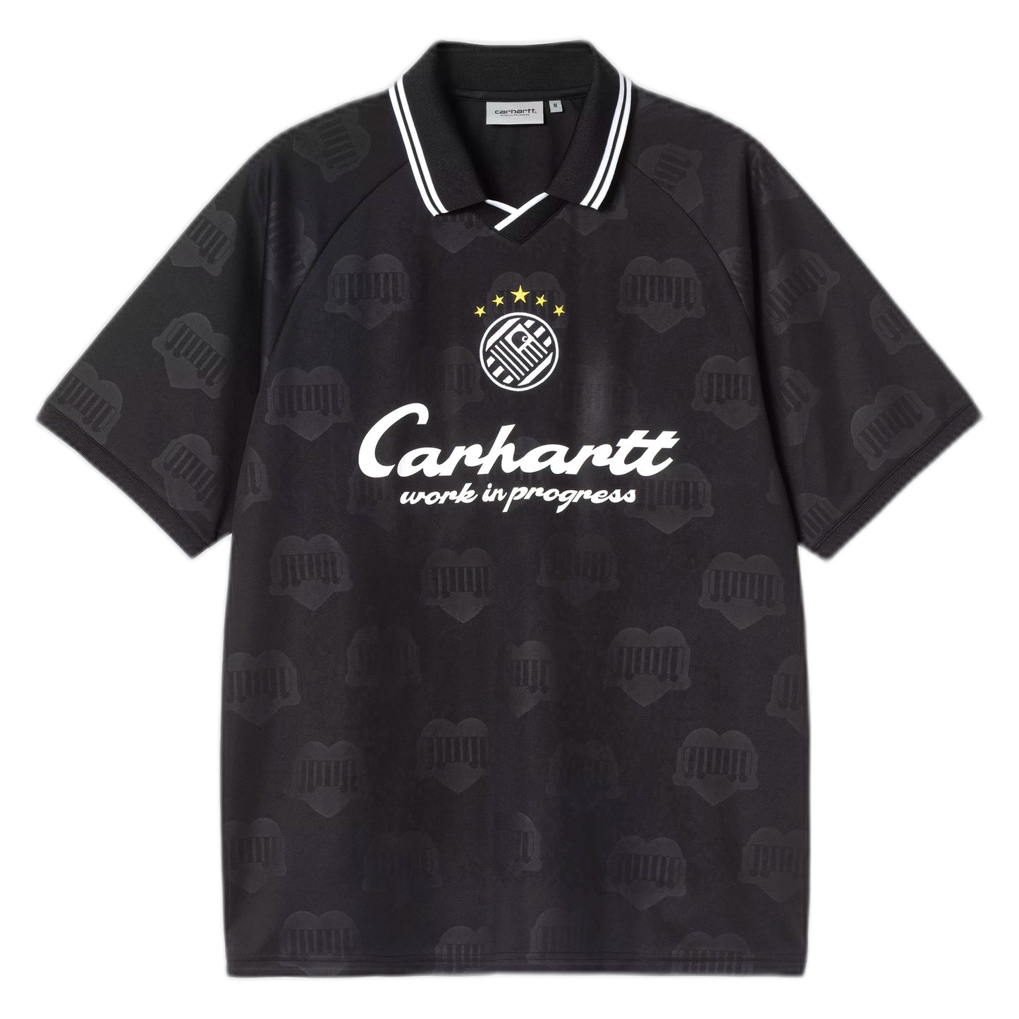 T-Shirt Carhartt Wip S/S Terrace Football T-Shirt Heart Train Jacquard - Black