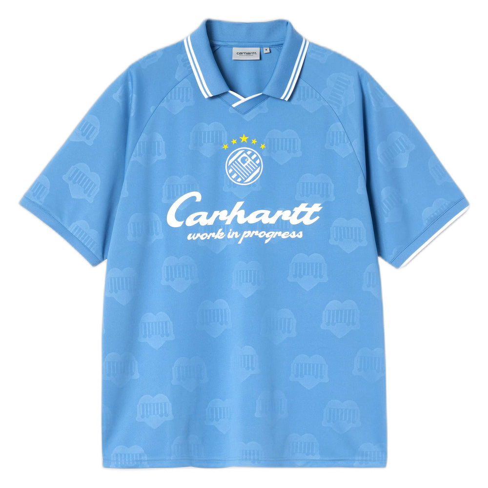 T-Shirt Carhartt Wip S/S Terrace Football T-Shirt Heart Train Jacquard - Curacao