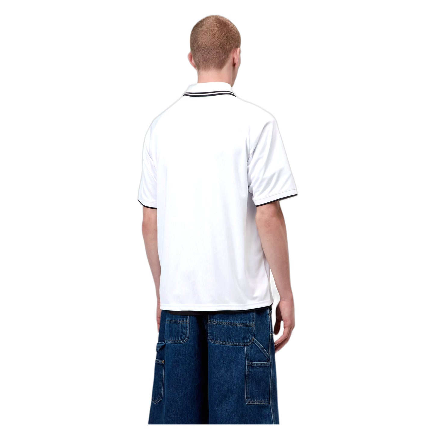 T-Shirt Carhartt Wip S/S Terrace Football T-Shirt Heart Train Jacquard - White