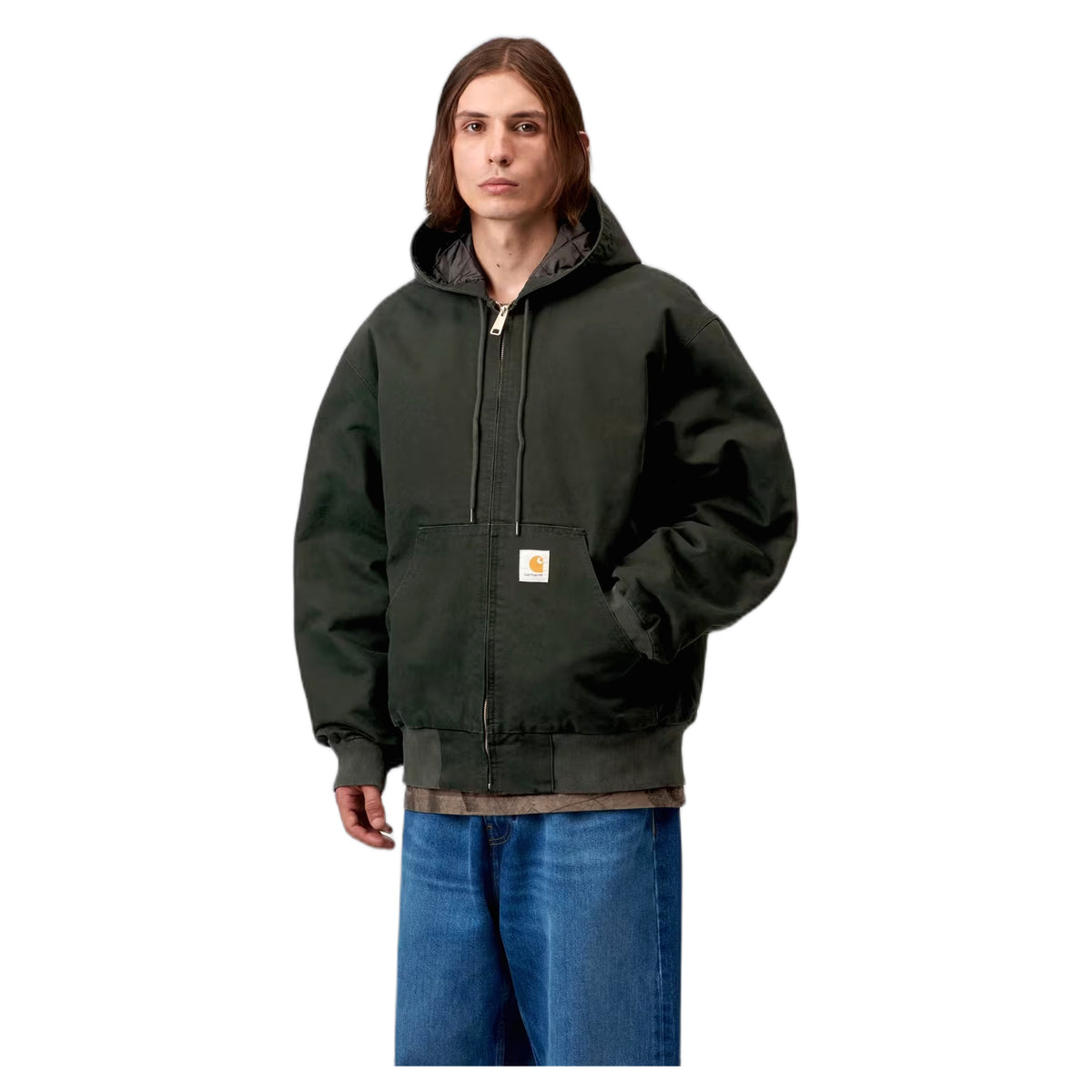 Giacca Carhartt Wip OG Active Jacket - Raven Stone Canvas