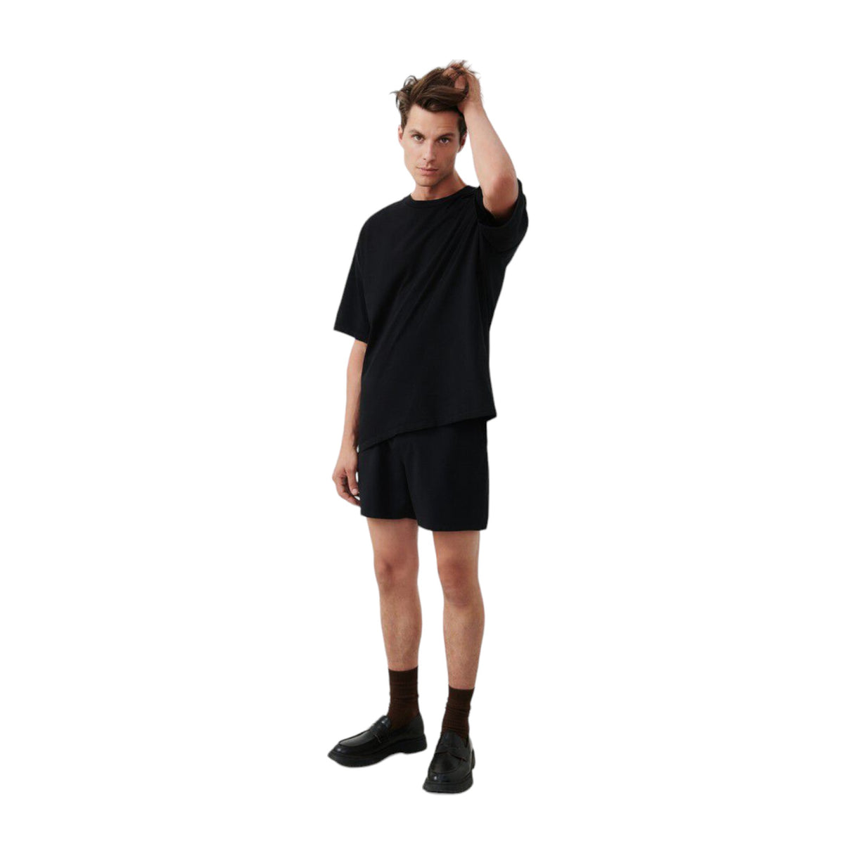 T-Shirt Uomo American Vintage Man Tee Shirt Fizavalley - Nero