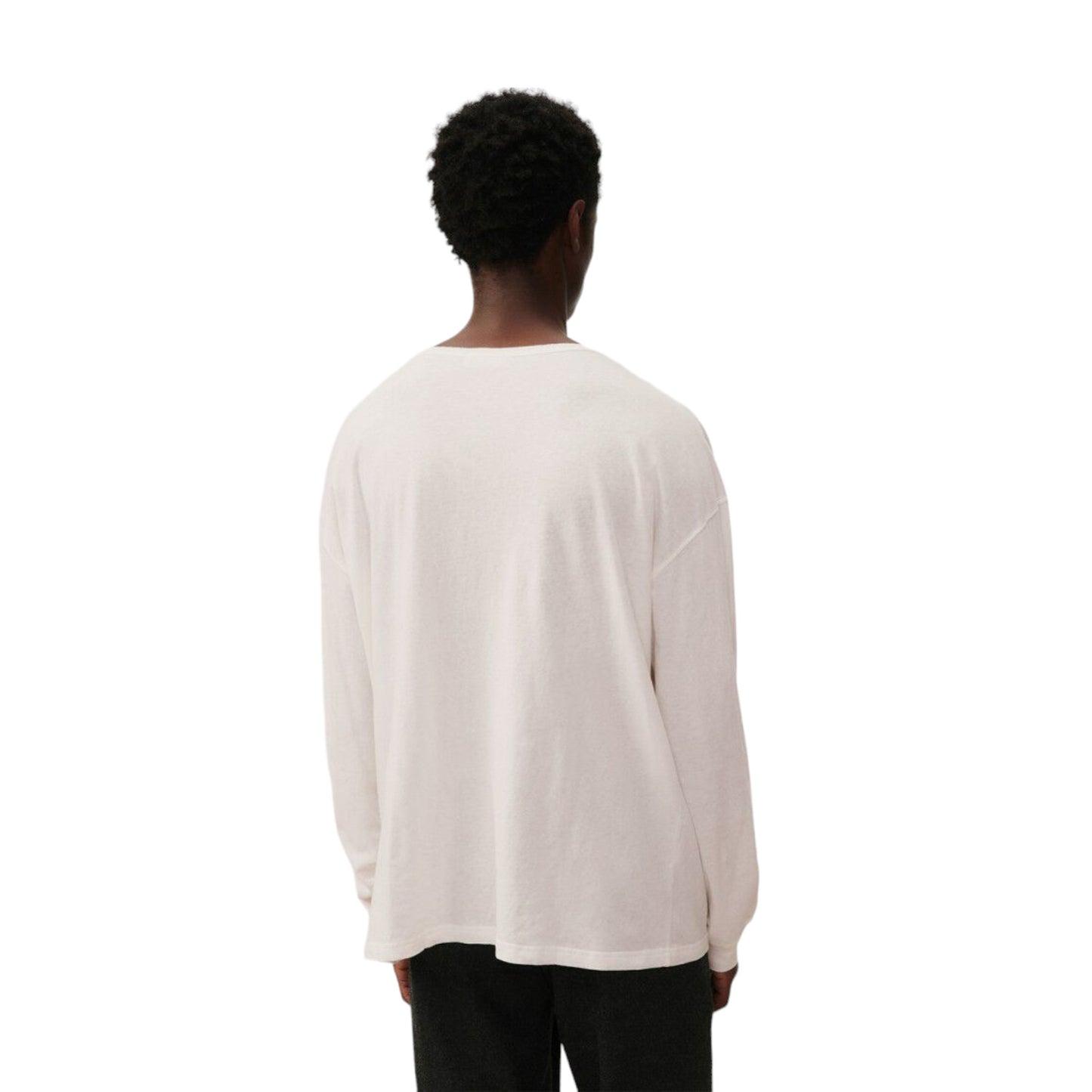 T-Shirt Uomo a manica lunga American Vintage Man Longsleeve Shirt Gamipy - Bianco Francis Concept