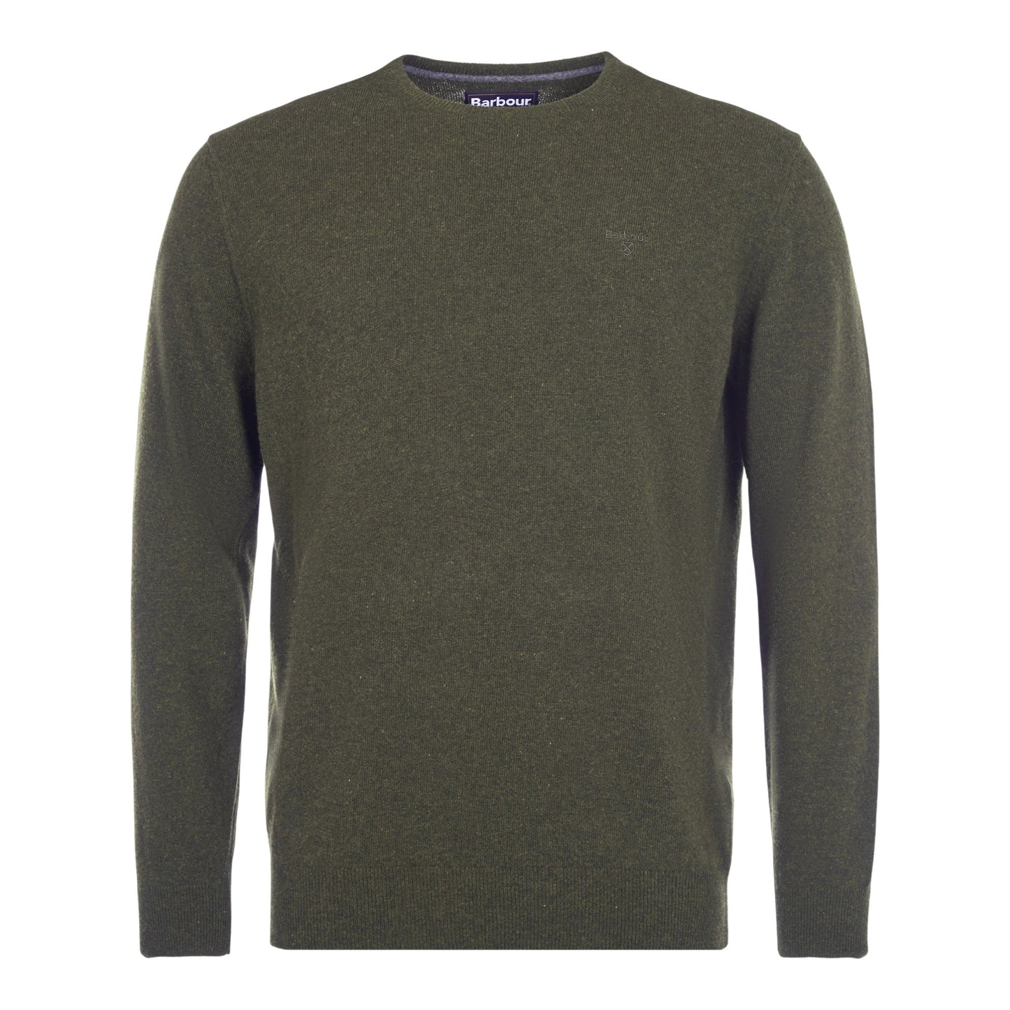 Maglione Barbour Essential L/Wood Crew Neck - Seaaweed