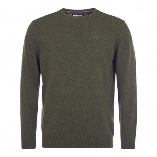 Maglione Barbour Essential Lambswool Crewneck - Seaweed Francis Concept