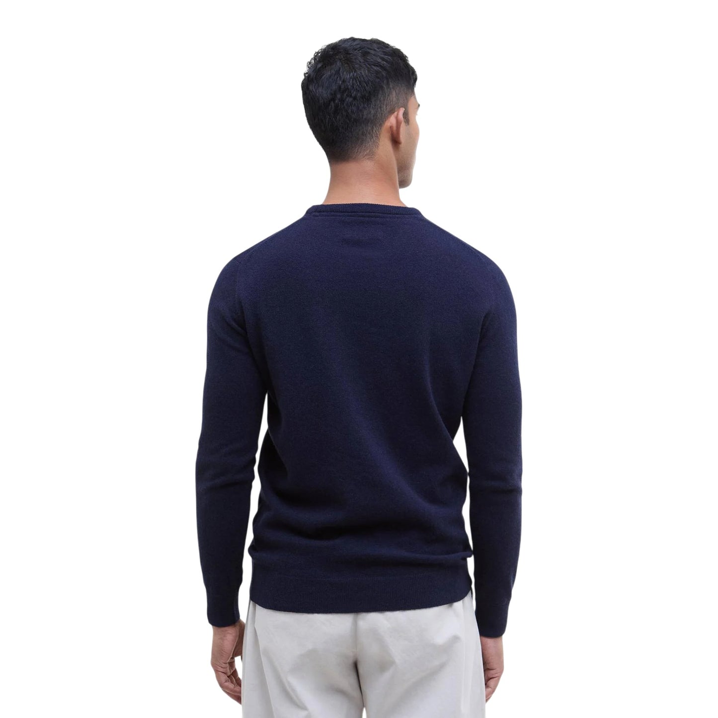 Maglione Barbour Essential L/Wool Crewneck - Navy