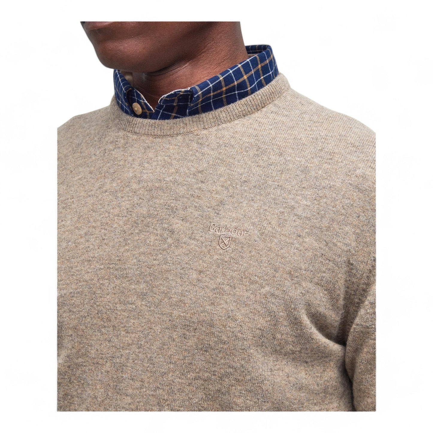 Maglione Barbour Essential Lambswool Crewneck - Fossil Francis Concept