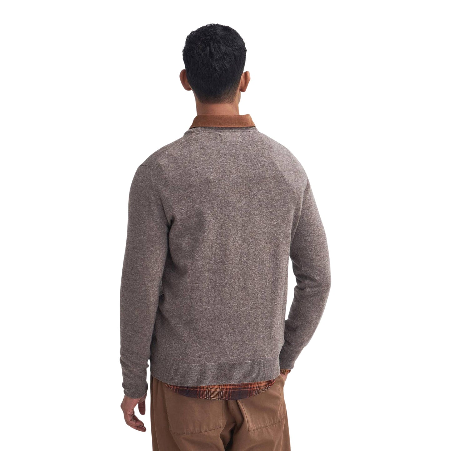 Maglione Barbour Essential L/Wool Crewneck - Dark Stone