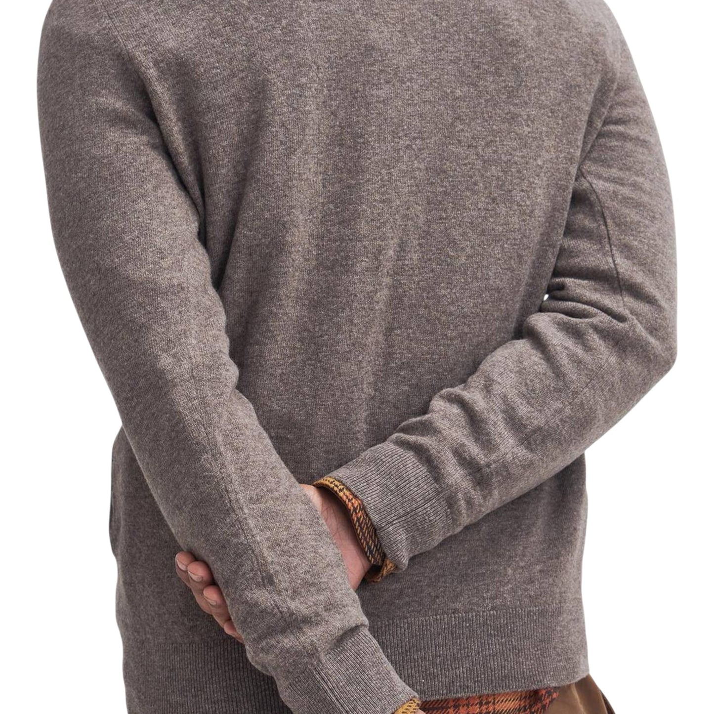 Maglione Barbour Essential L/Wool Crewneck - Dark Stone