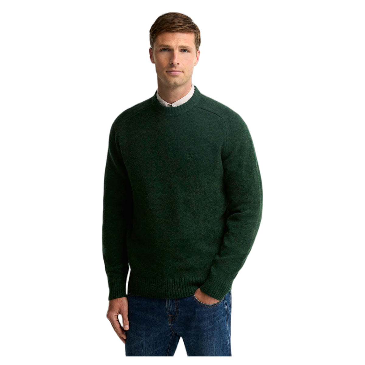 Maglione Barbour Newton Crew Neck Sweater - Sage