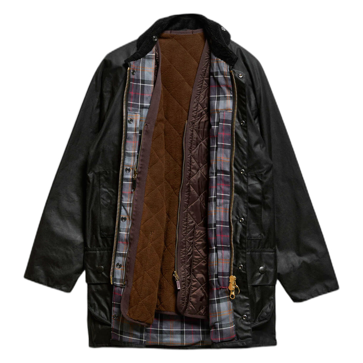 Gilet Barbour Polarquilt Waistcoat Zip - Dark Brown