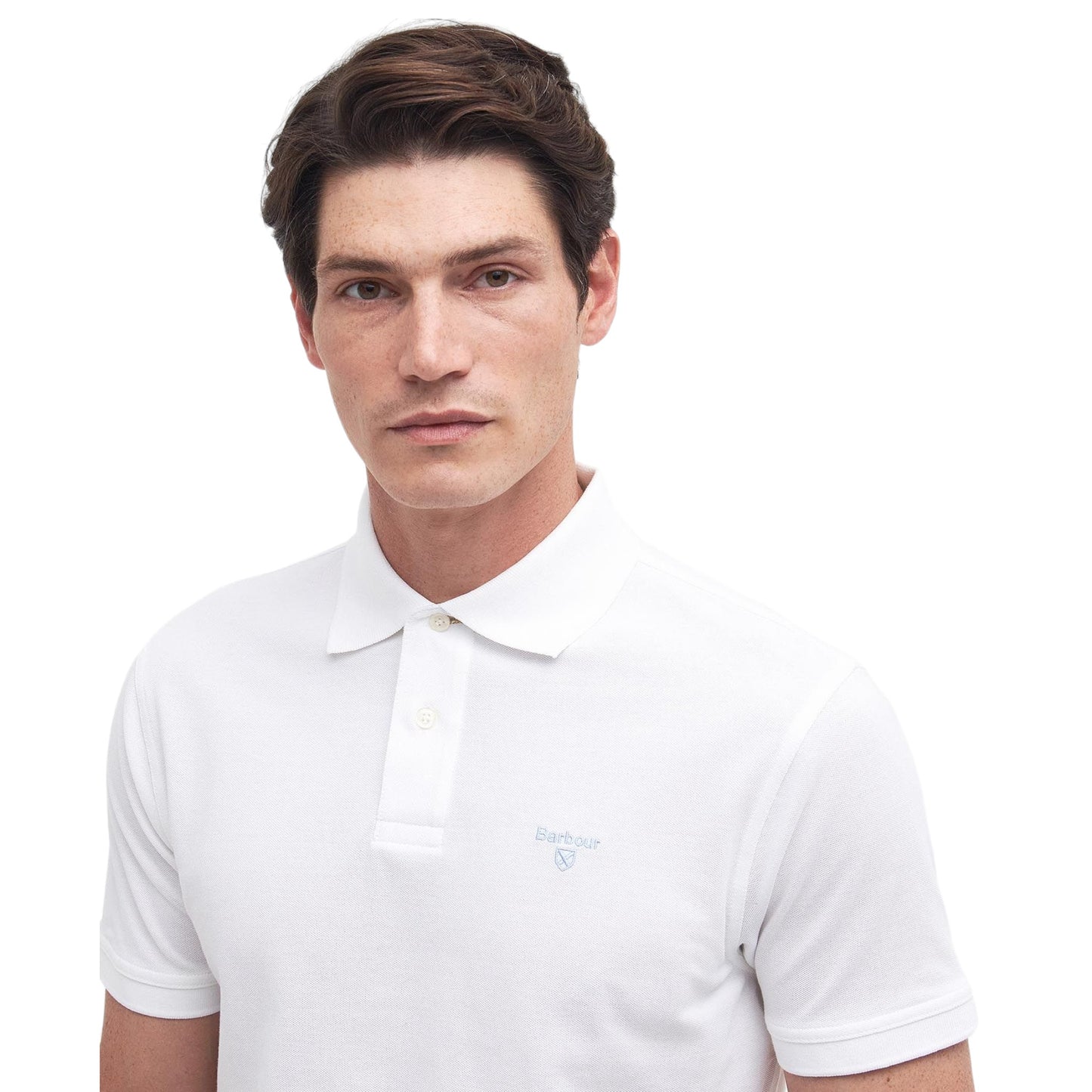 Polo Barbour Lightweight Sports Polo - White Francis Concept