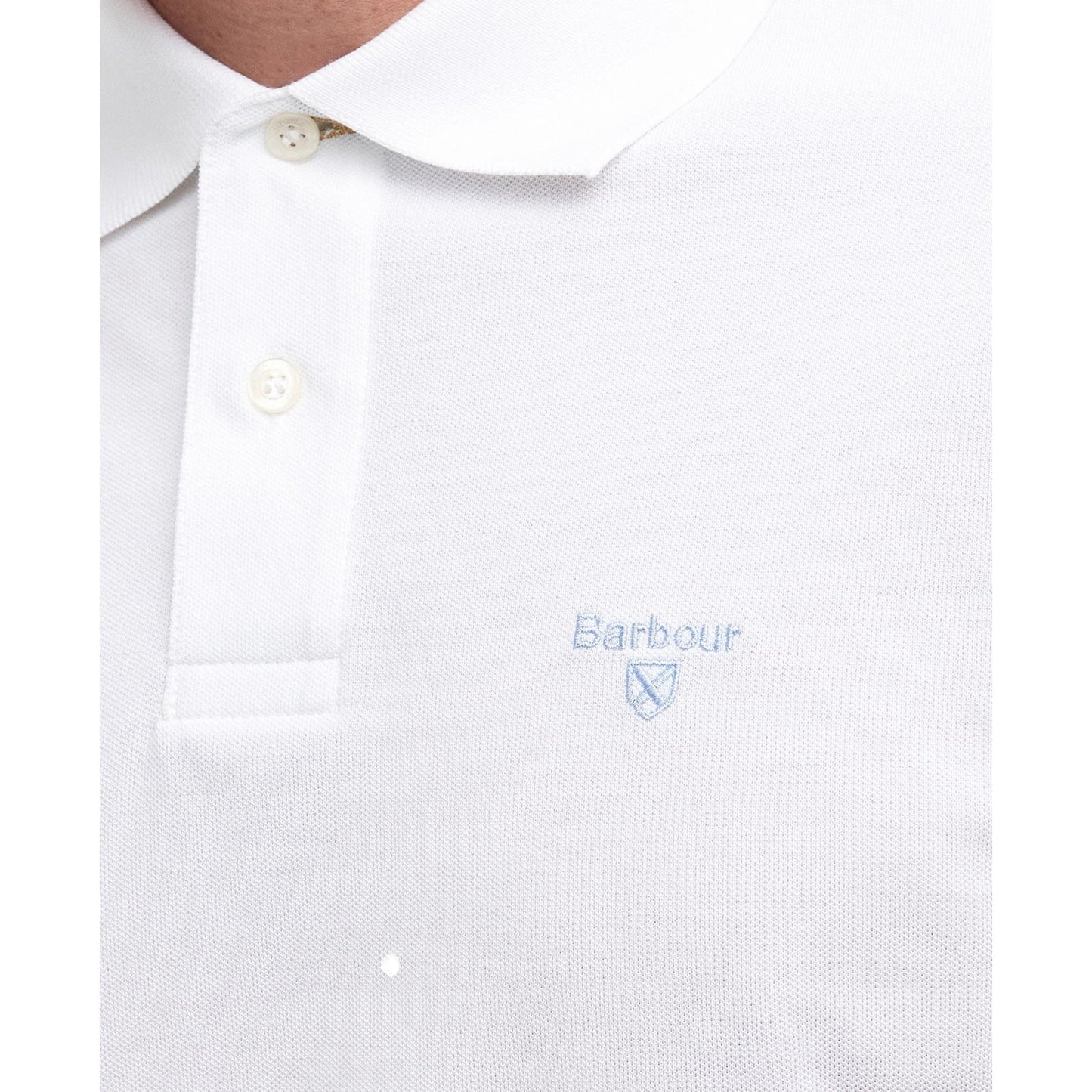 Polo Barbour Lightweight Sports Polo - White Francis Concept