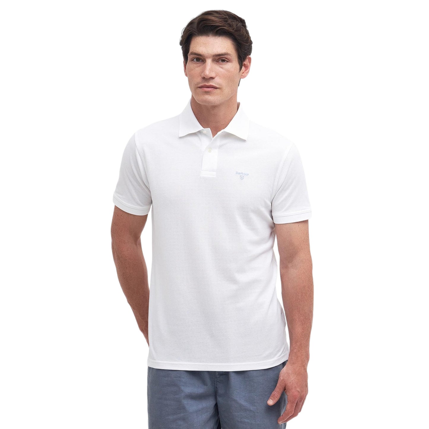 Polo Barbour Lightweight Sports Polo - White Francis Concept