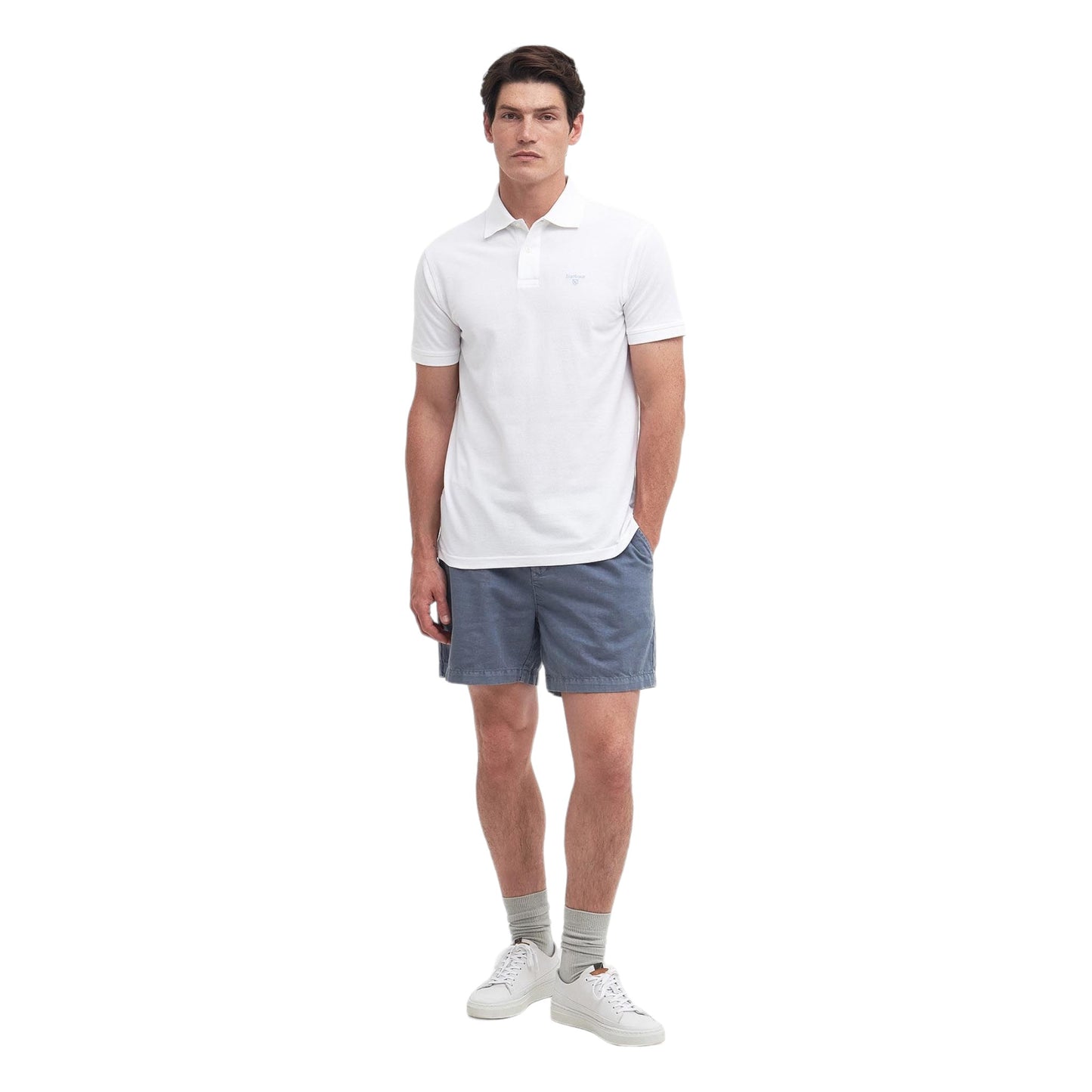 Polo Barbour Lightweight Sports Polo - White Francis Concept