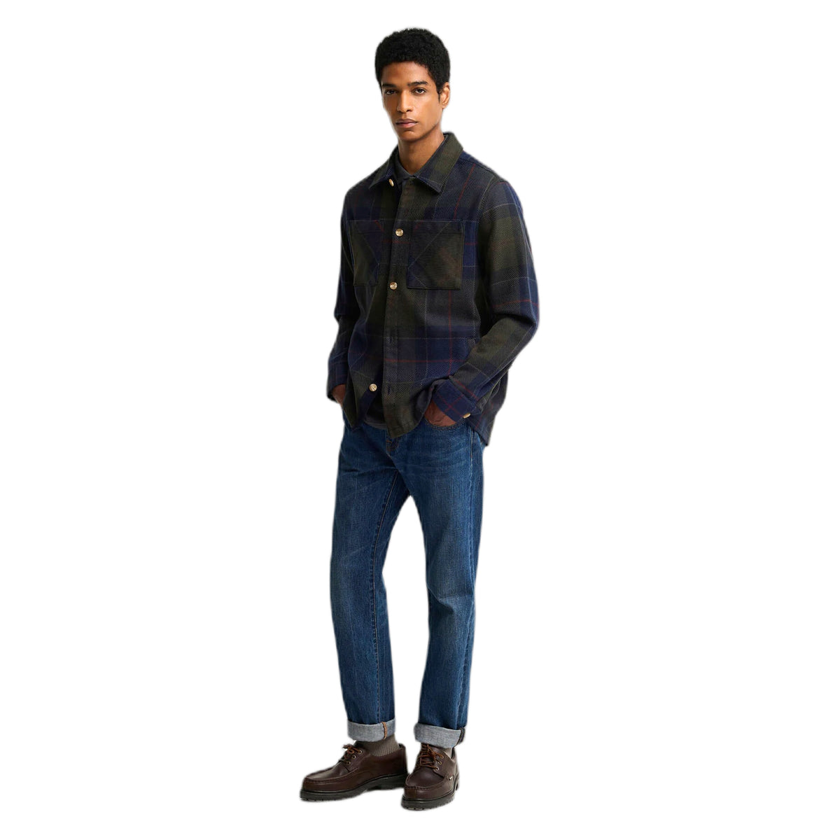 Camicia Barbour Oversized Tartan Overshirt - Shadow Classic Tartan
