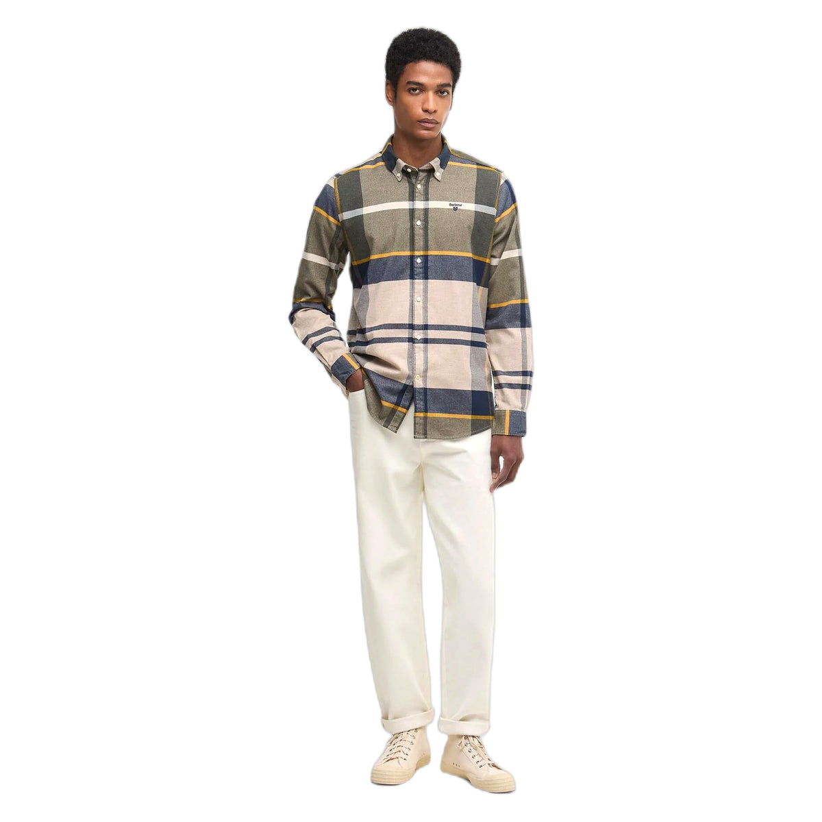 Camicia Barbour Iceloch Tailored Shirt - Forest Mist