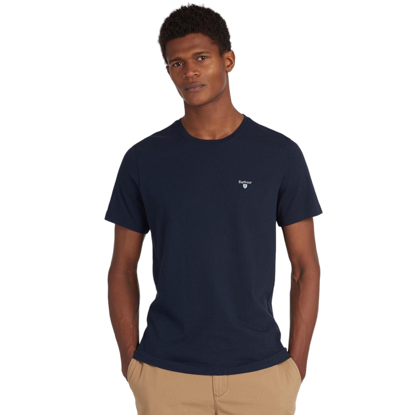 T-Shirt Barbour Tartan Sports Tee - Navy Francis Concept