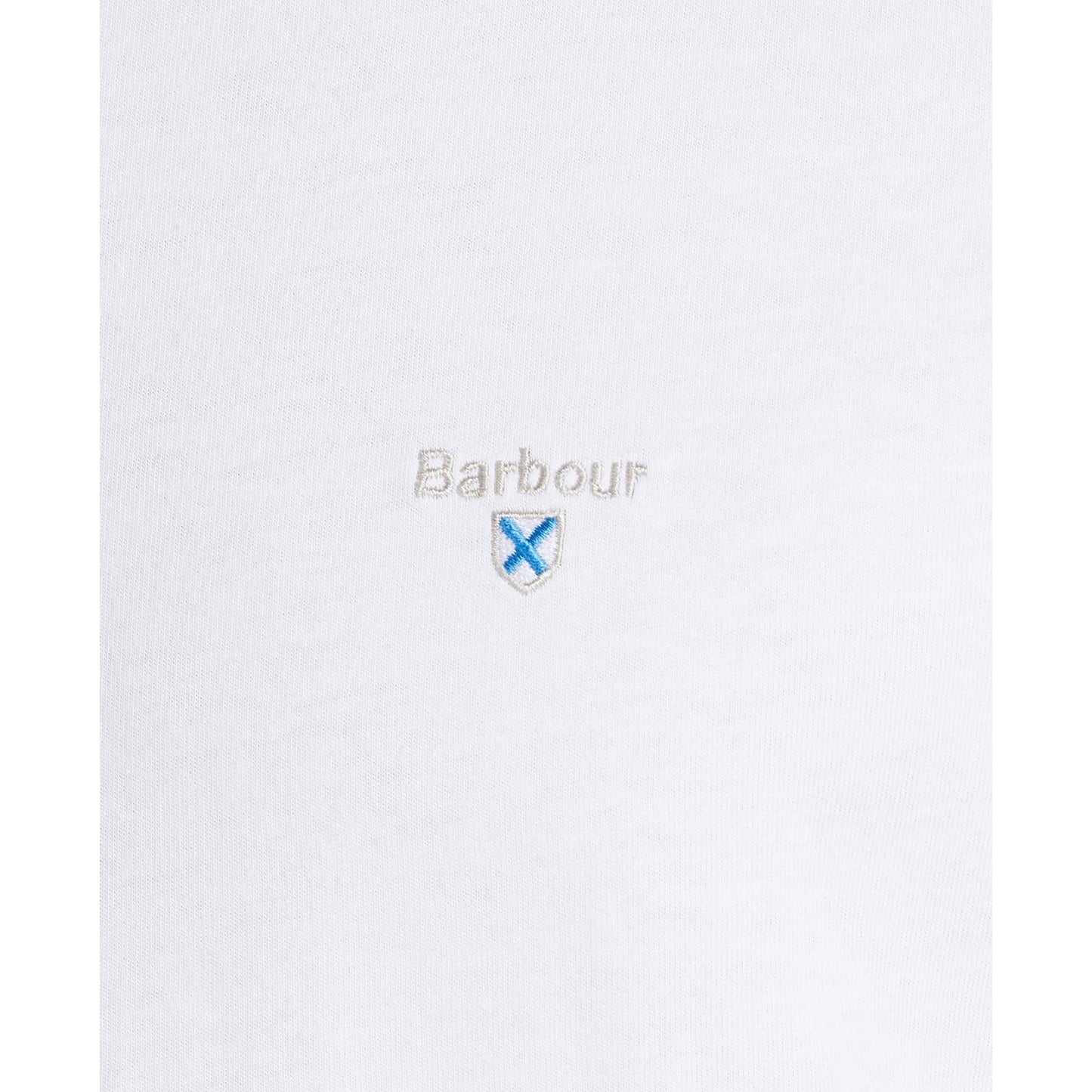 T-Shirt Barbour Tartan Sports Tee - White Francis Concept