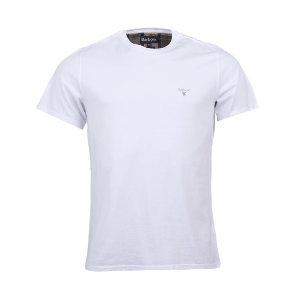 T-Shirt Barbour Tartan Sports Tee - White Francis Concept