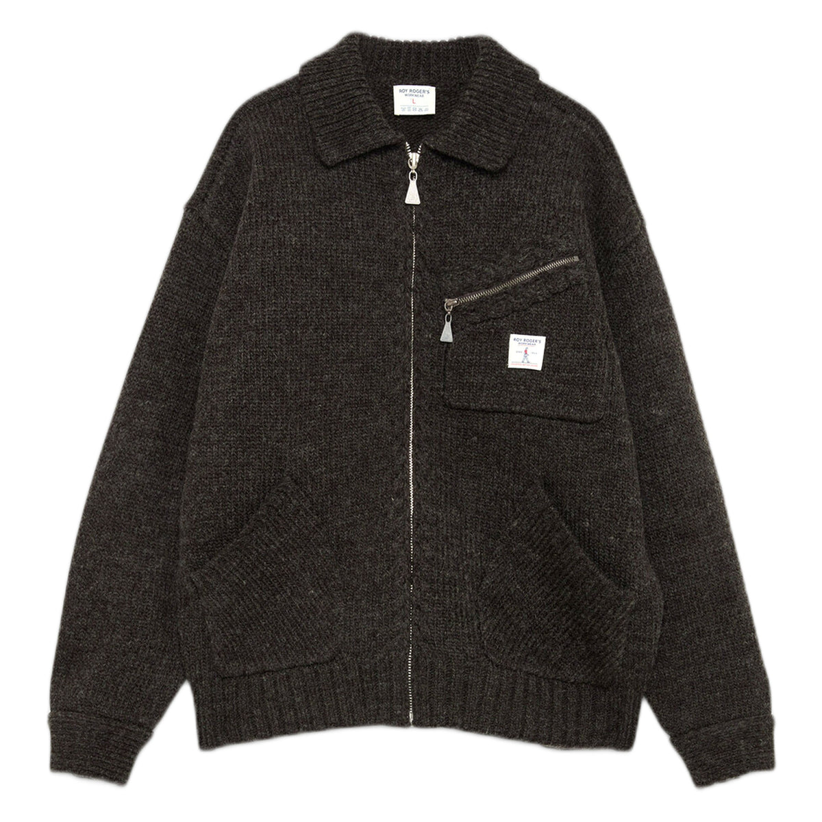 Giacca Roy Roger's Work Short Jacket Wool Blend - Grey Melange