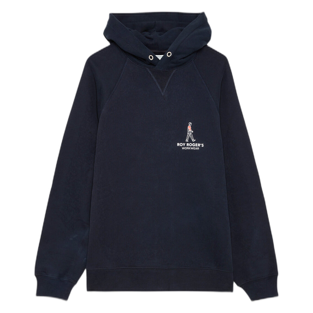 Felpa Roy Roger's Hood OG Sweater Workwear - Washed Blue Navy