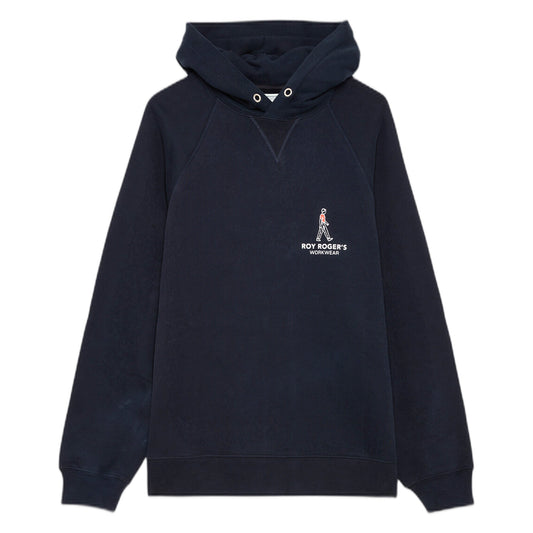 Felpa Roy Roger's Hood OG Sweater Workwear - Washed Blue Navy