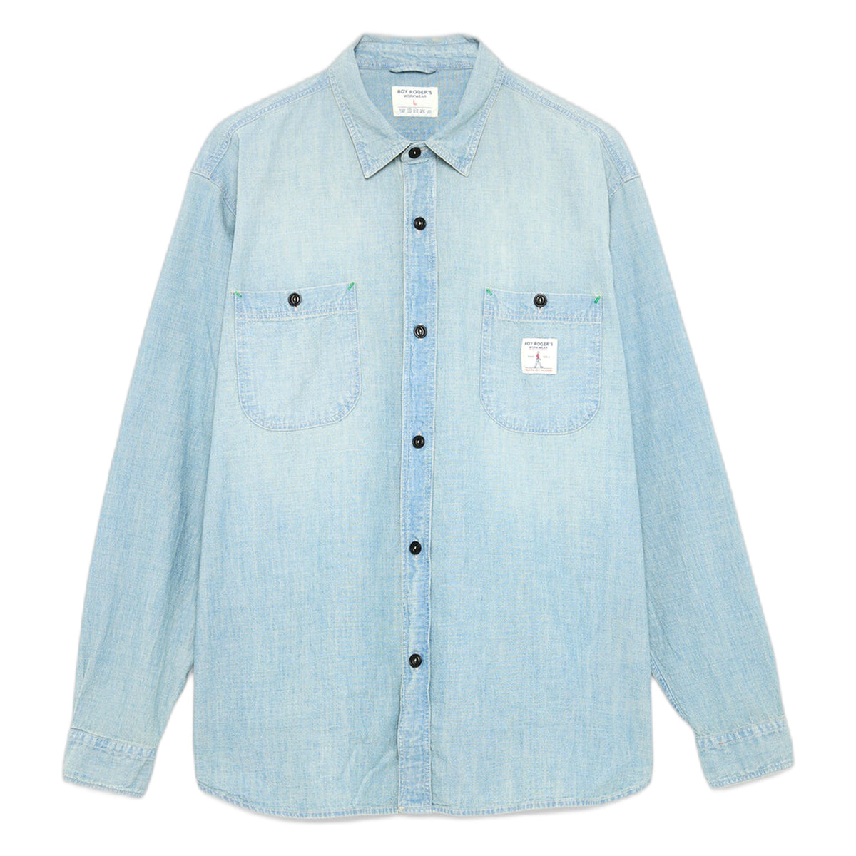 Camicia Roy Roger's Shirt Liam Chambray - Sand Bleach Indigo