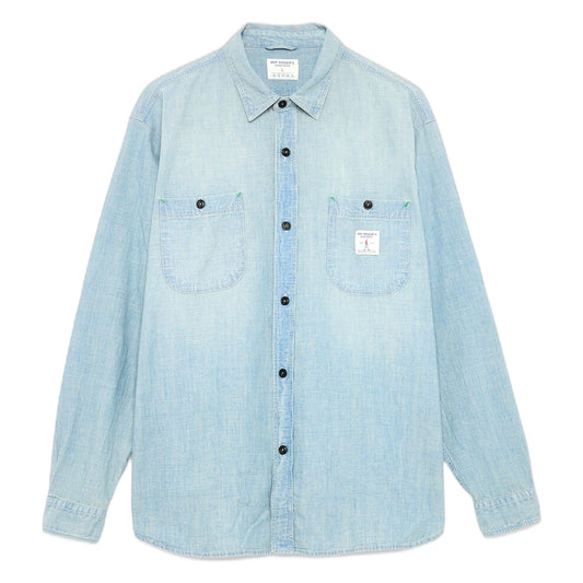 Camicia Roy Roger's Shirt Liam Chambray - Sand Bleach Indigo