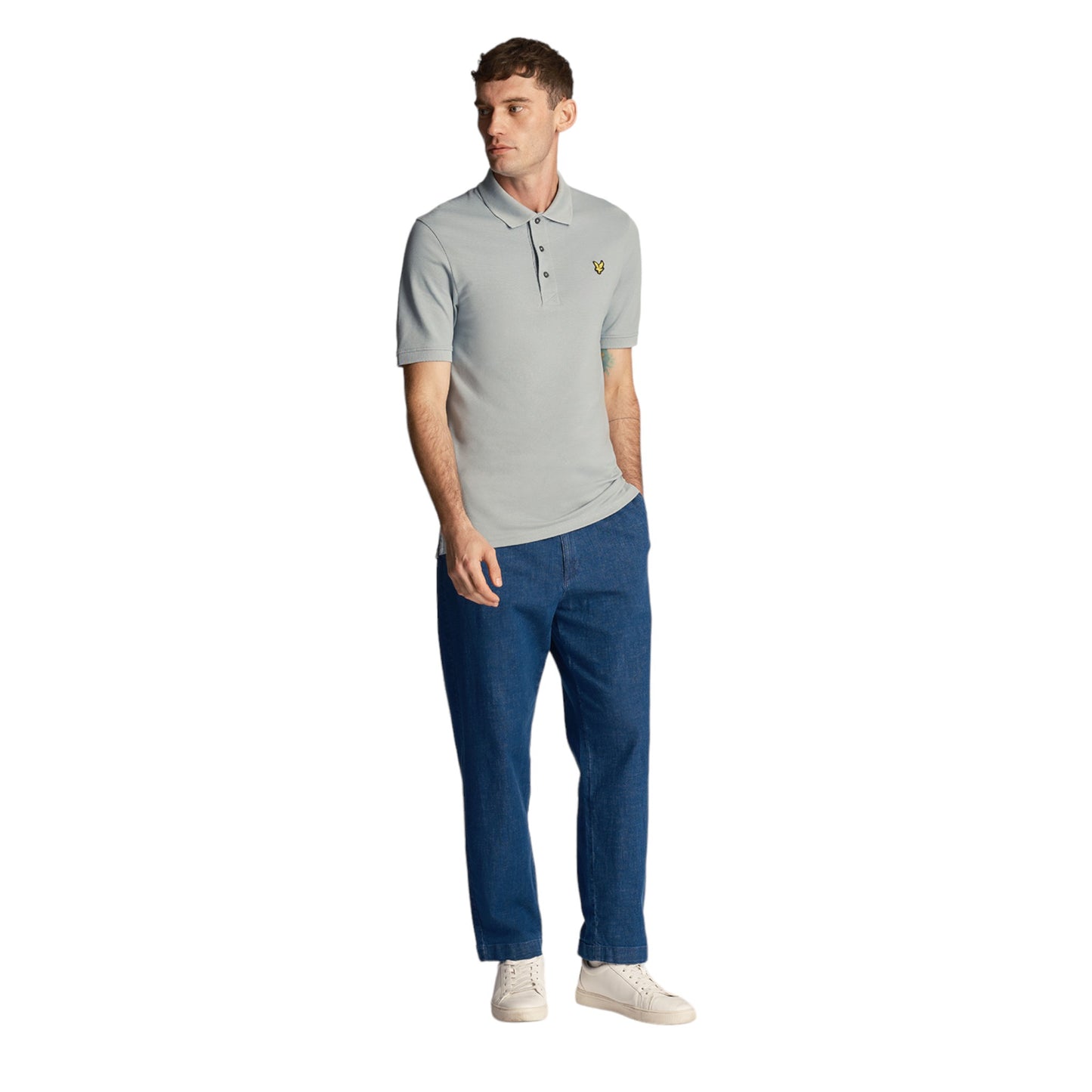 Polo Uomo Lyle & Scott Plain Shirt - Blue - Francis Concept