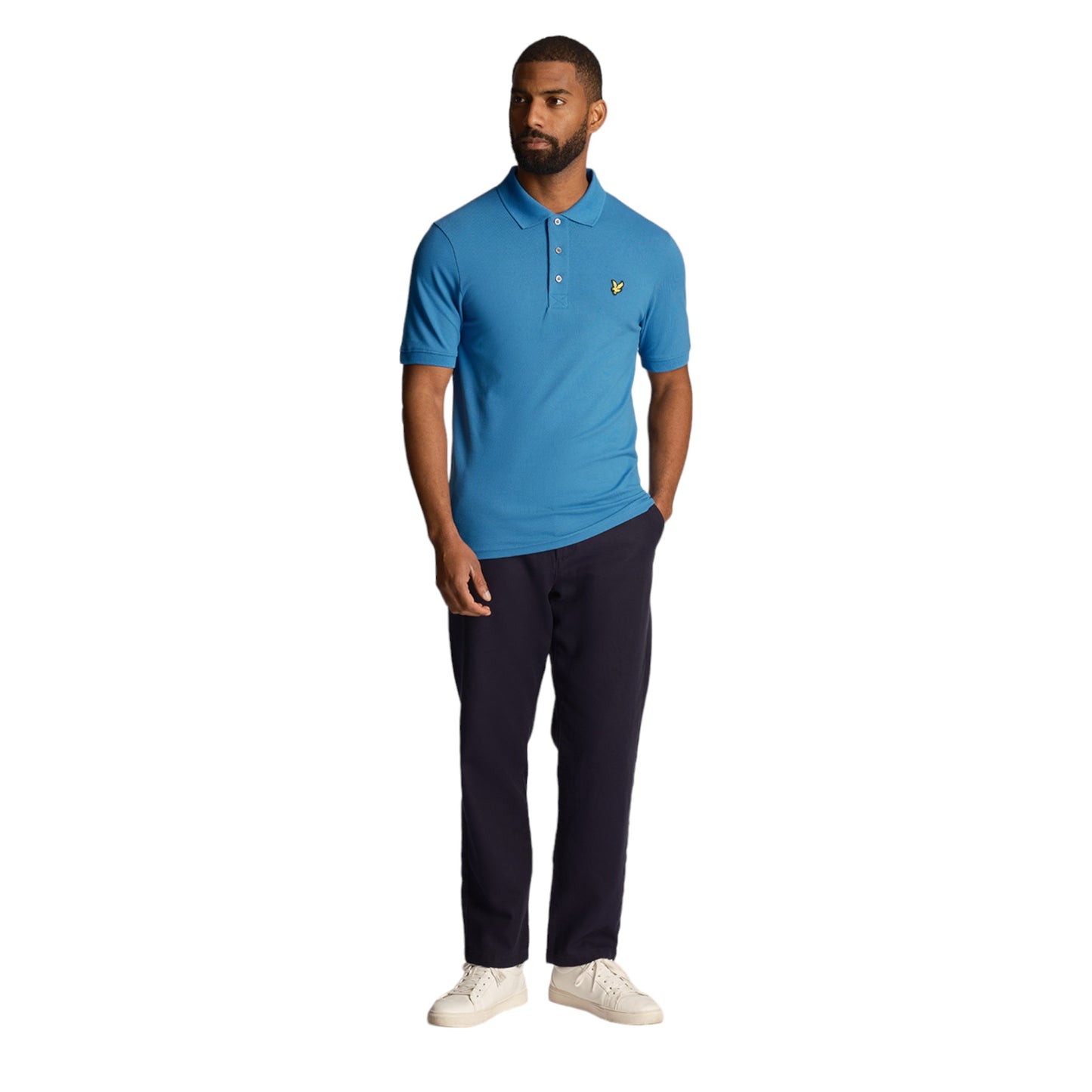 Polo Uomo Lyle & Scott Plain Shirt -  Blue Francis Concept