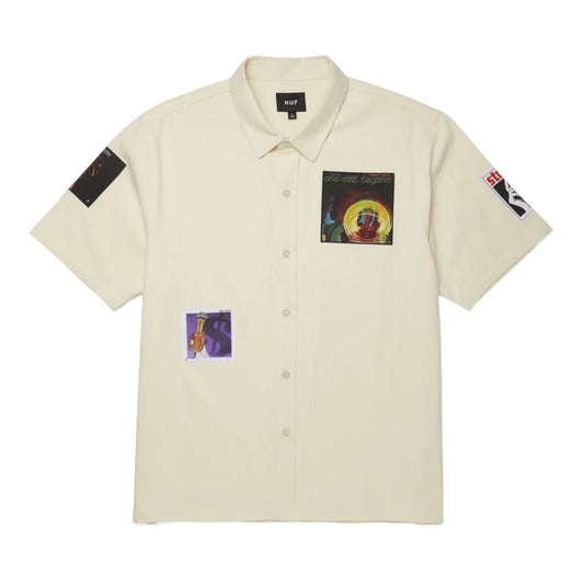 Camicia Huf Stax Patches Button Up - Natural