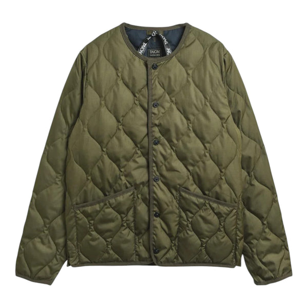 Giacca Taion Unisex Military Crew Neck Down Jacket - Olive Francis Concept