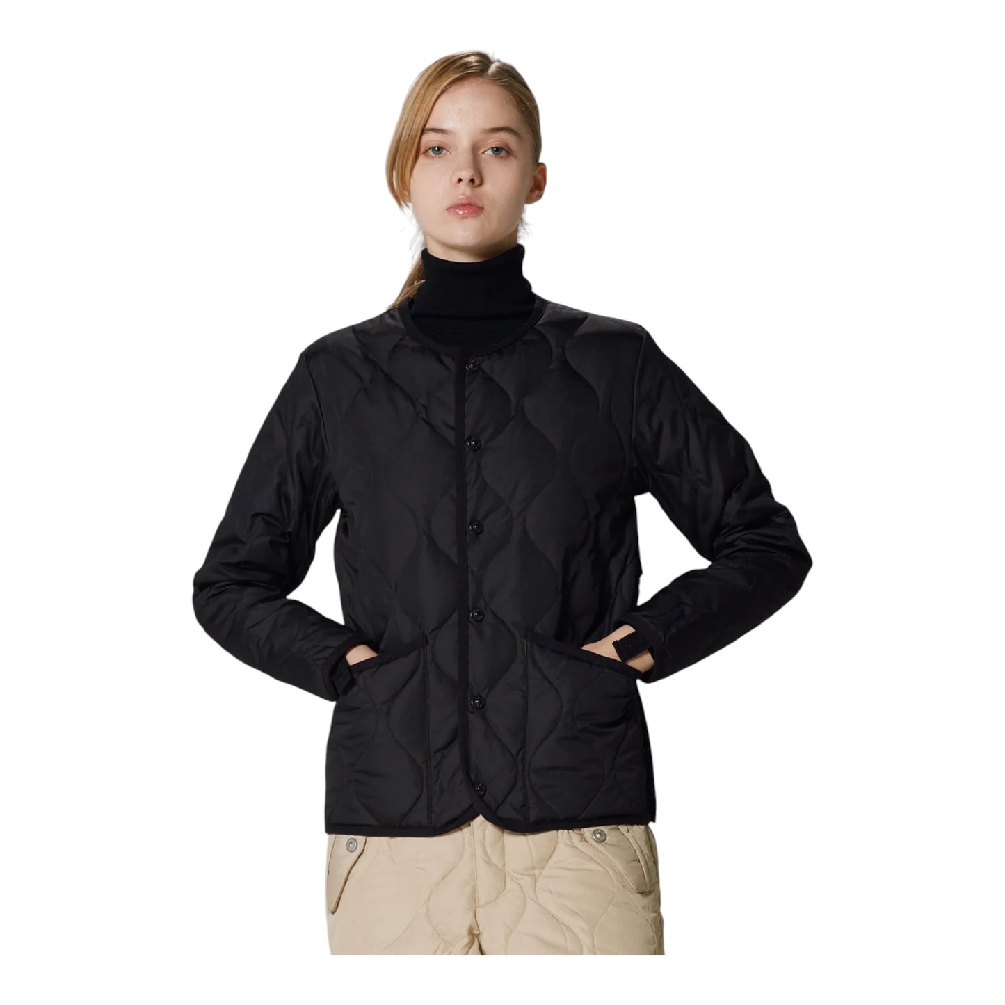 Giacca Taion Unisex Military Crew Neck Down Jacket - Black Francis Concept