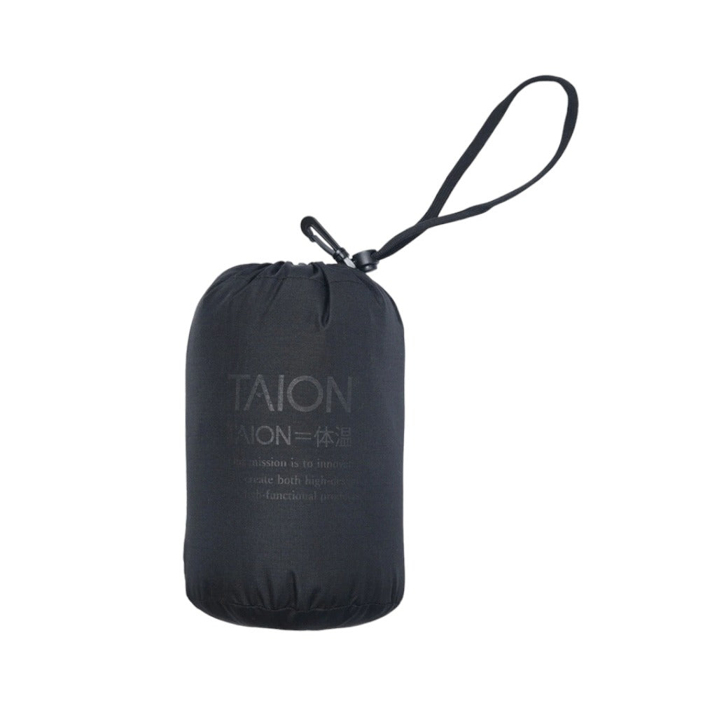 Taion Military W-Zip VV Neck Down Jacket - Dark Olive