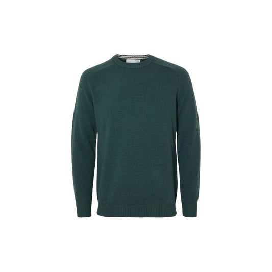 Selected Homme Slhnewcoban Lambs WoolCrew Neck W Noos - Green Gables / Kelp