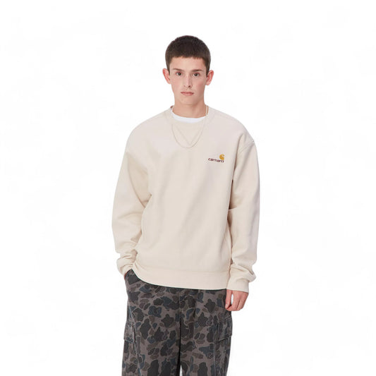 Carhartt Wip American Script Sweat-Moonbeam Francis Concept