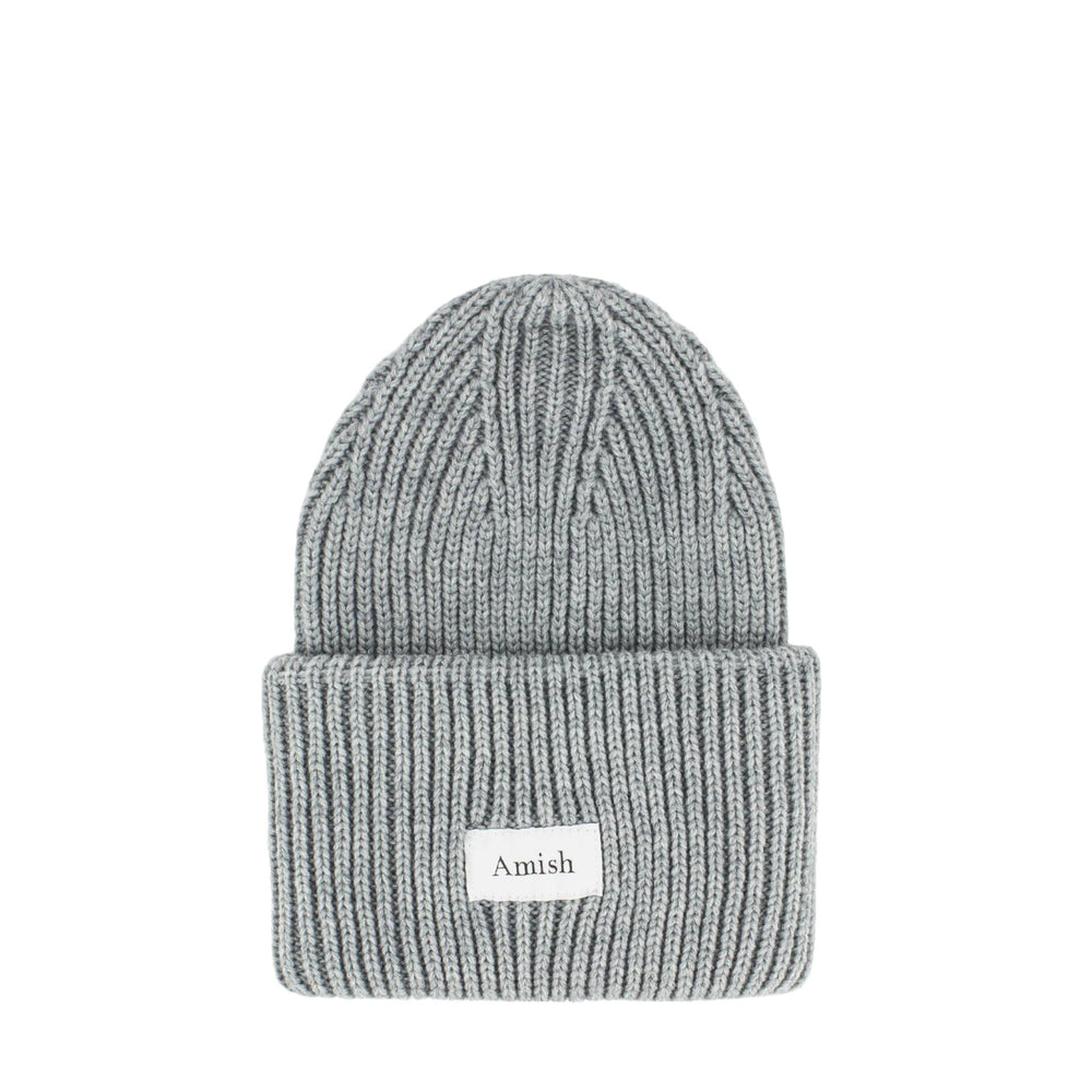Amish Beanie Unisex Amish Wool Blend - Grey Melange-Francis Concept